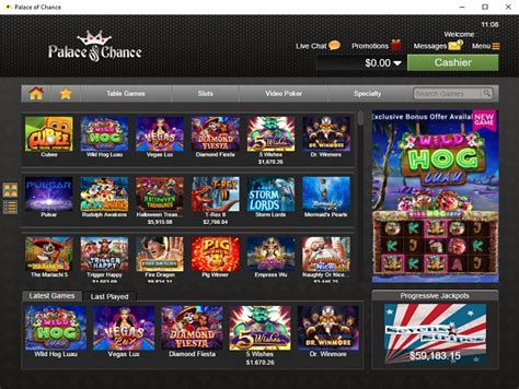 palace of chance casino review  200% Up To